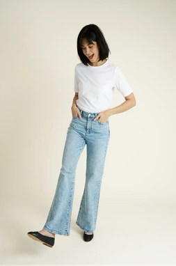 Lands' End - Schlag-Jeans