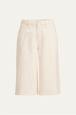 Jeans-Culotte im Leinenmix