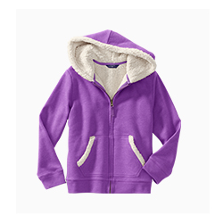 Hoodies mit Teddyfutter für Mädchen