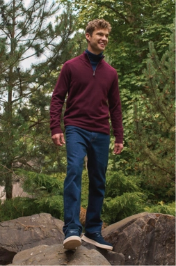 Stretch-Jeans mit Komfortbund
