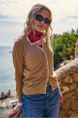 Feinstrick-Cardigan