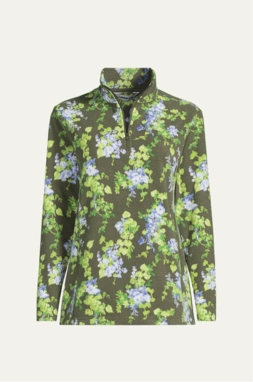 Fleece-Pullover mit Reißverschluss