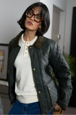 Gesteppte Wachsjacke